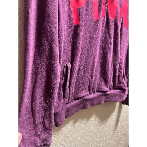 PINK By Victoria’s Secret 1/4 Zip Pull Over Sweatshirt Woman’s Size XS - Picture 5 of 12